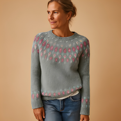 Aldreda - Pull en laine avec design unique pour femmes