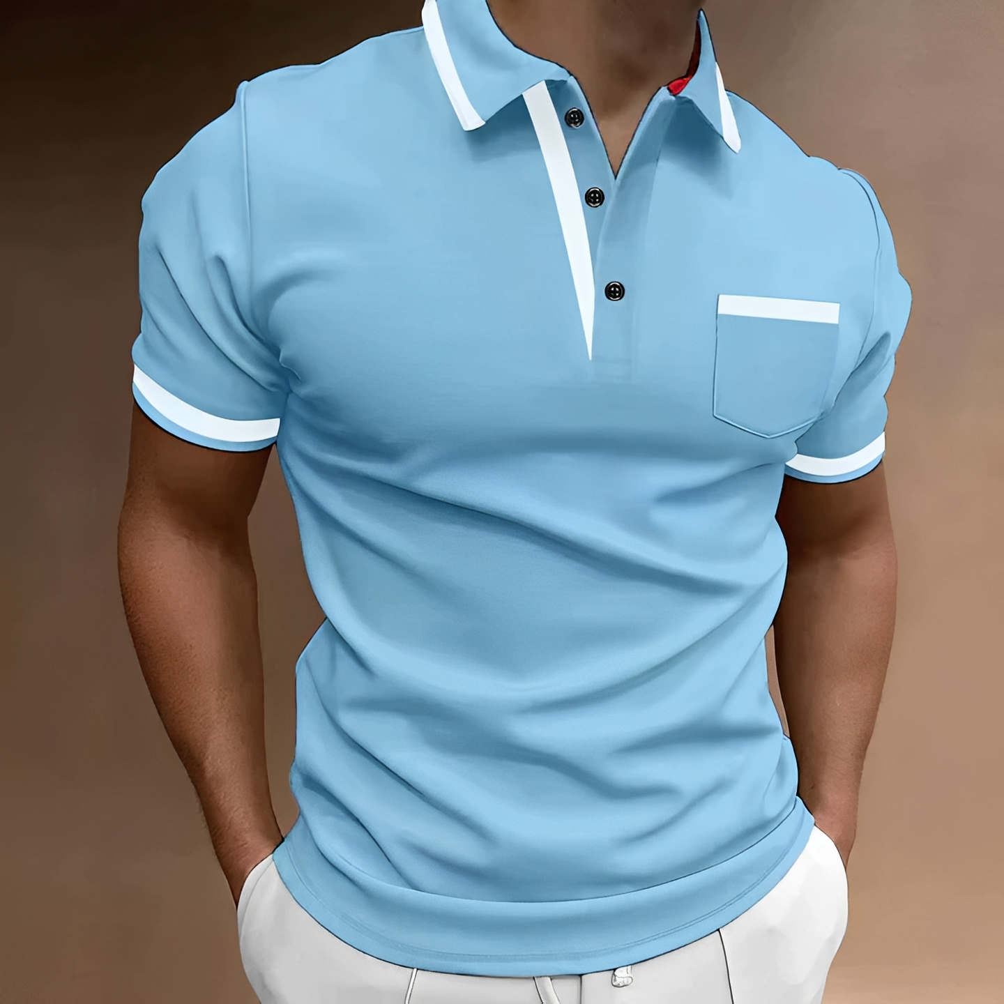 Geover - Polo décontracté à manches courtes pour homme