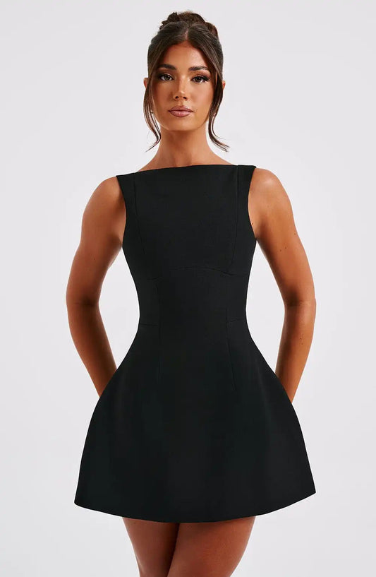 Arlette – Robe Courte À-Ligne