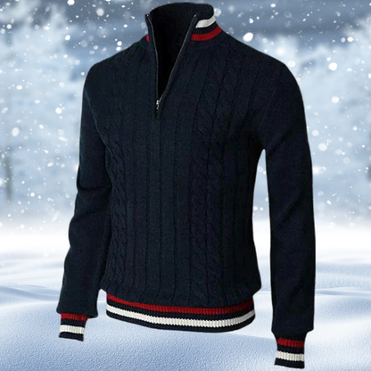 Ralph Polo - Pull élégant à fermeture éclair pour hommes