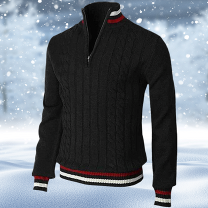 Ralph Polo - Pull élégant à fermeture éclair pour hommes