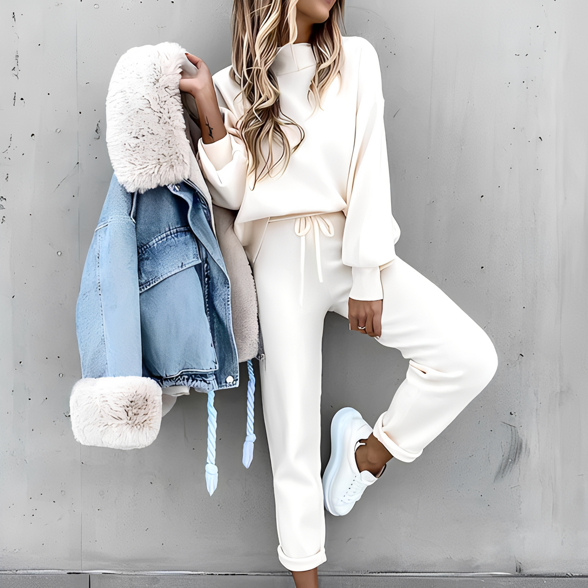 Cyntia - Ensemble de loungewear doux et chaud pour femmes