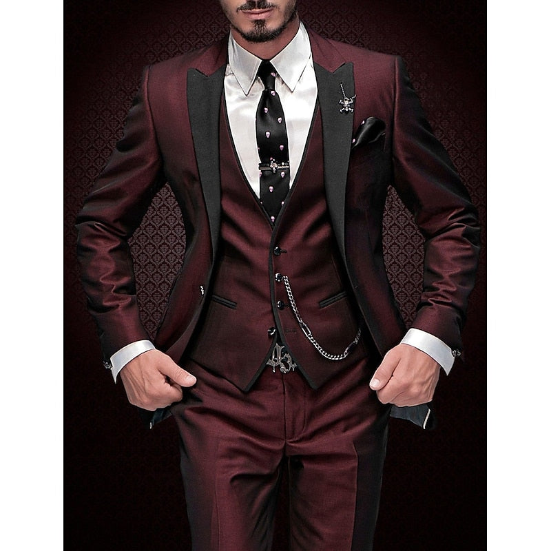 Antonio | Ensemble en lin 3 pièces pour hommes – Blazer, gilet et pantalon