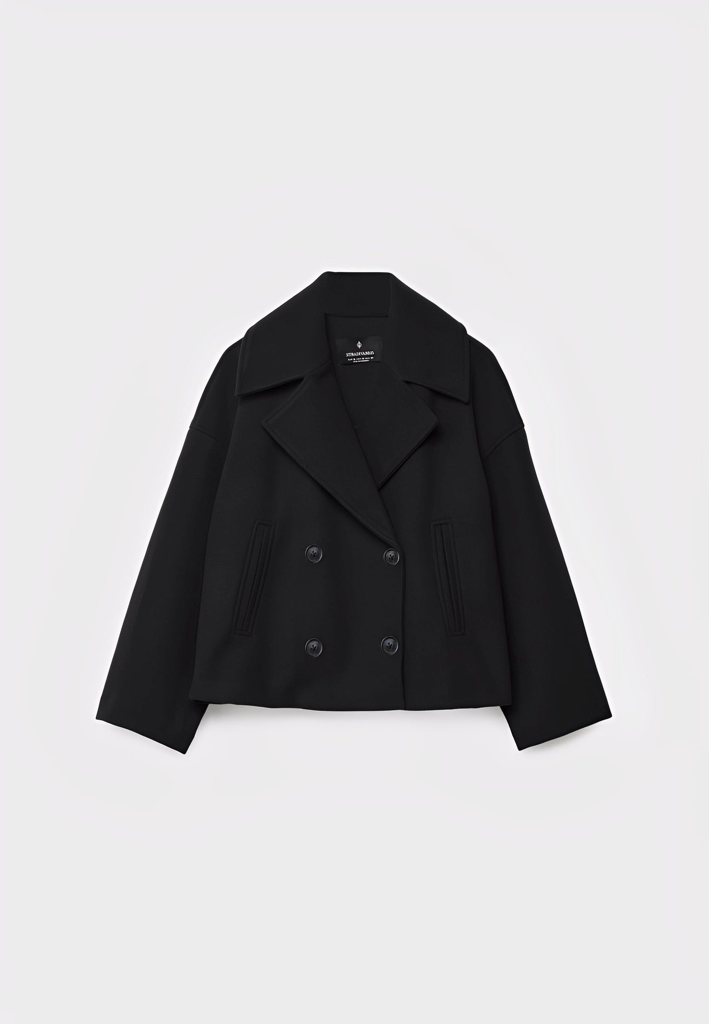 Claire – Veste Courte Double Boutonnage Élégante