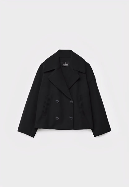 Claire – Veste Courte Double Boutonnage Élégante